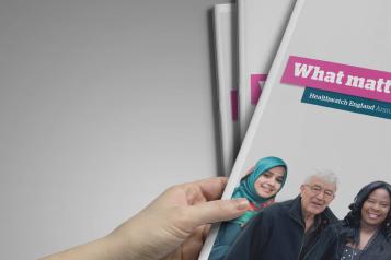 Healthwatch England Annual report cover 2017-18